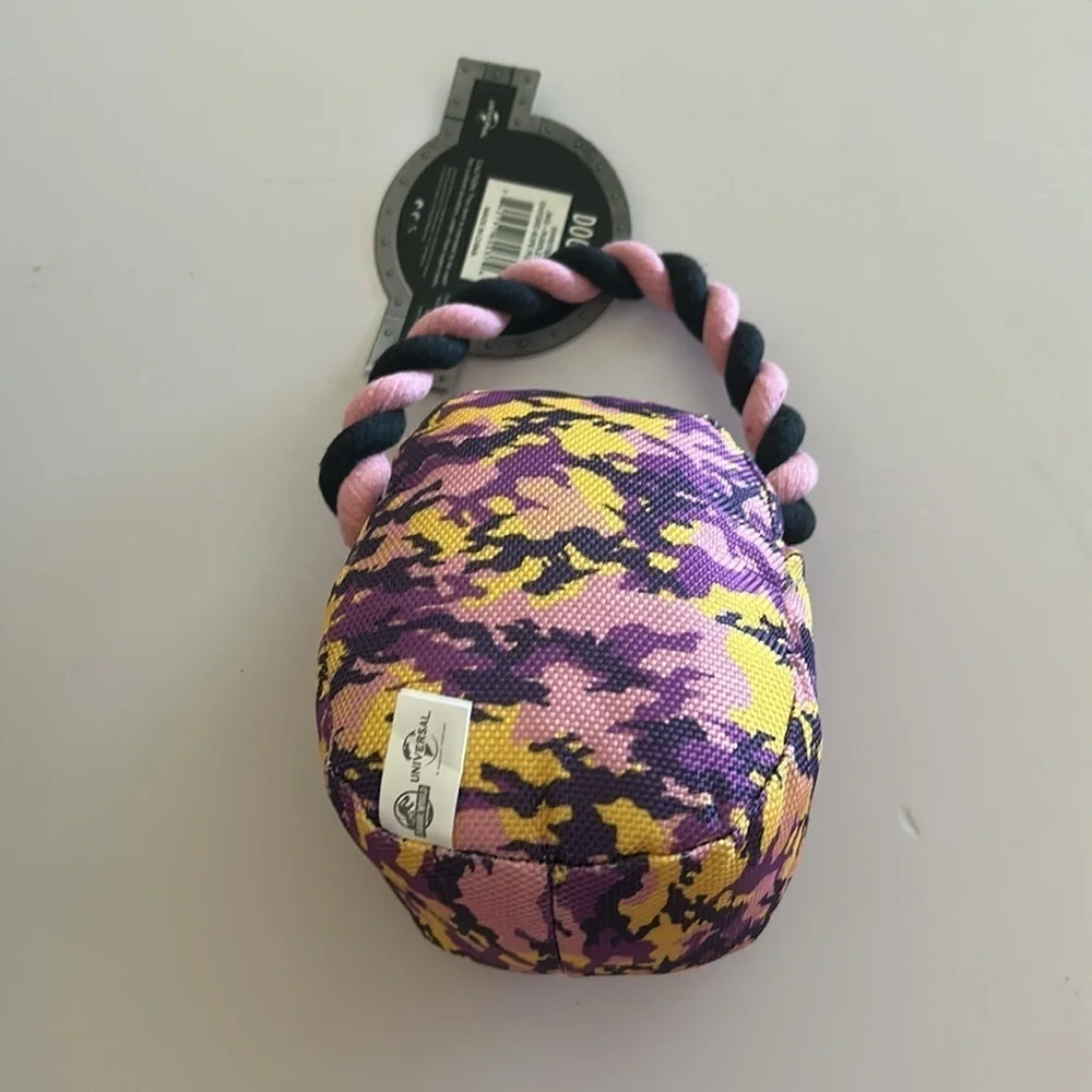 Jurassic World Purple Camo Dog Pull Toy - NEW WITH TAGS